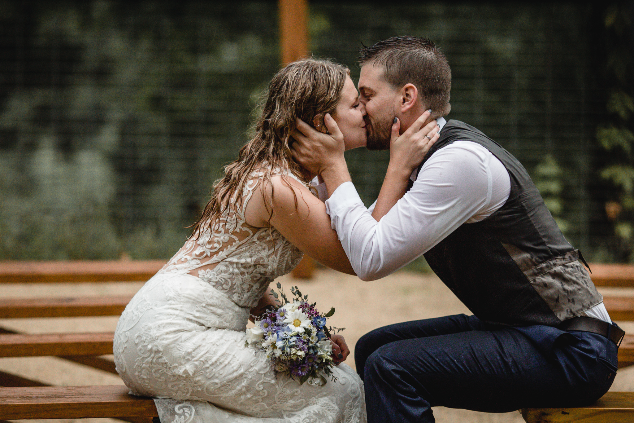 Kissing in the pews