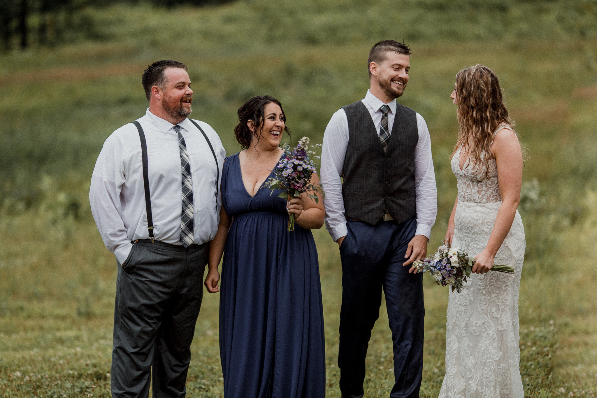 Man of honor and maid of honor