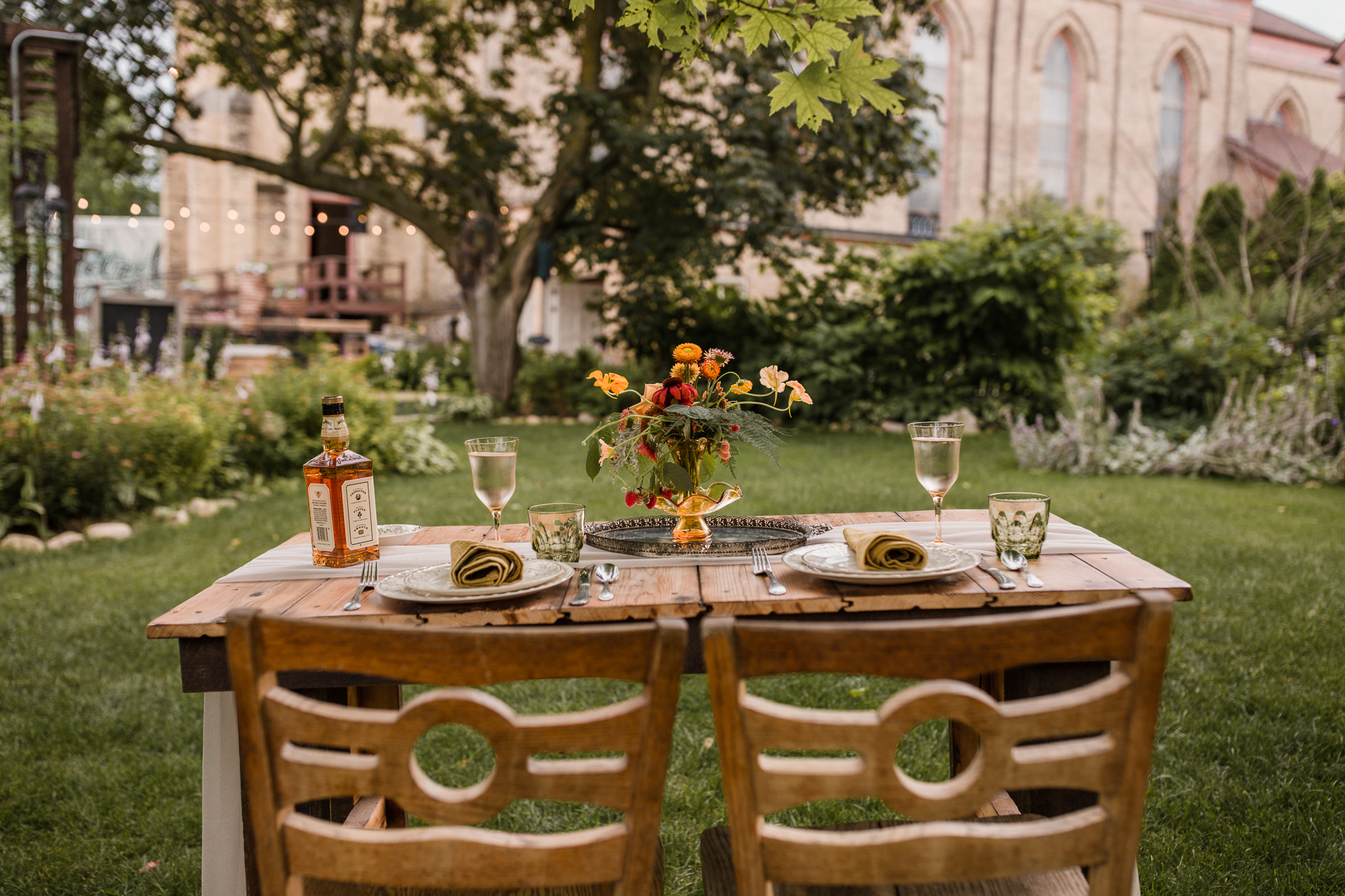 the gardens wedding center sweetheart table