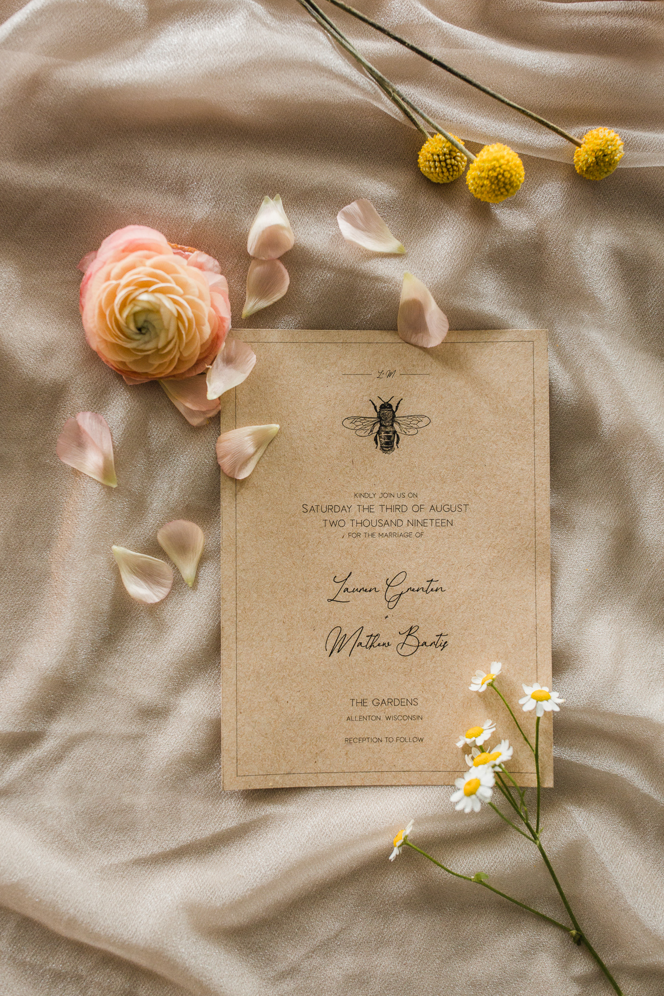 Bee wedding inspiration