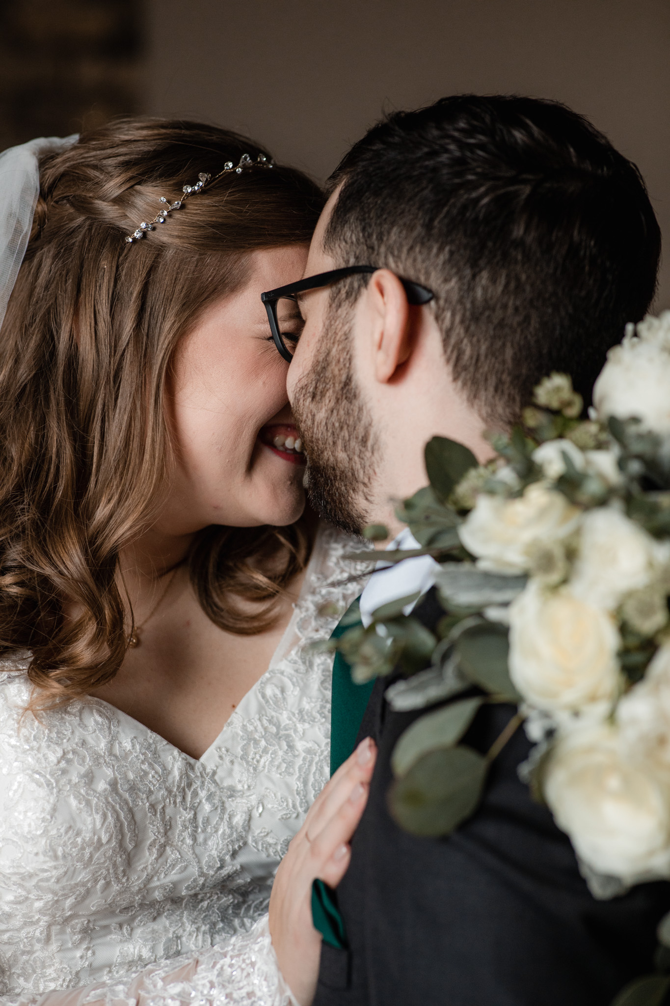 bride and groom portraits