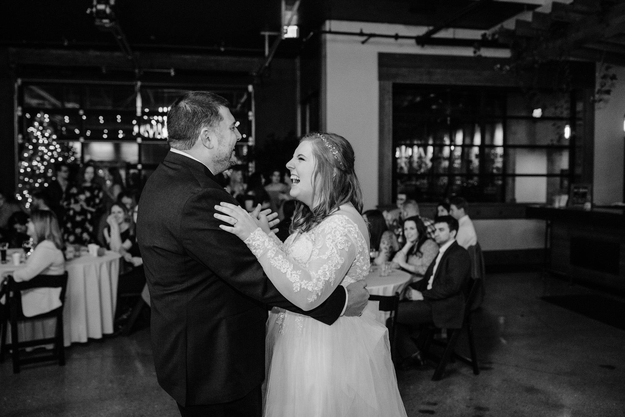 bride and father first dance at Milwauke's Ivy House 