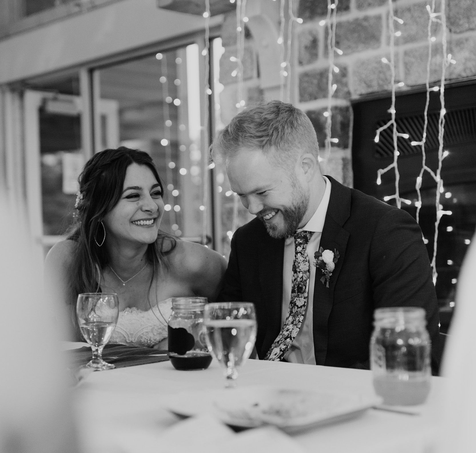 MADISON NEWLYWEDS LAUGHING
