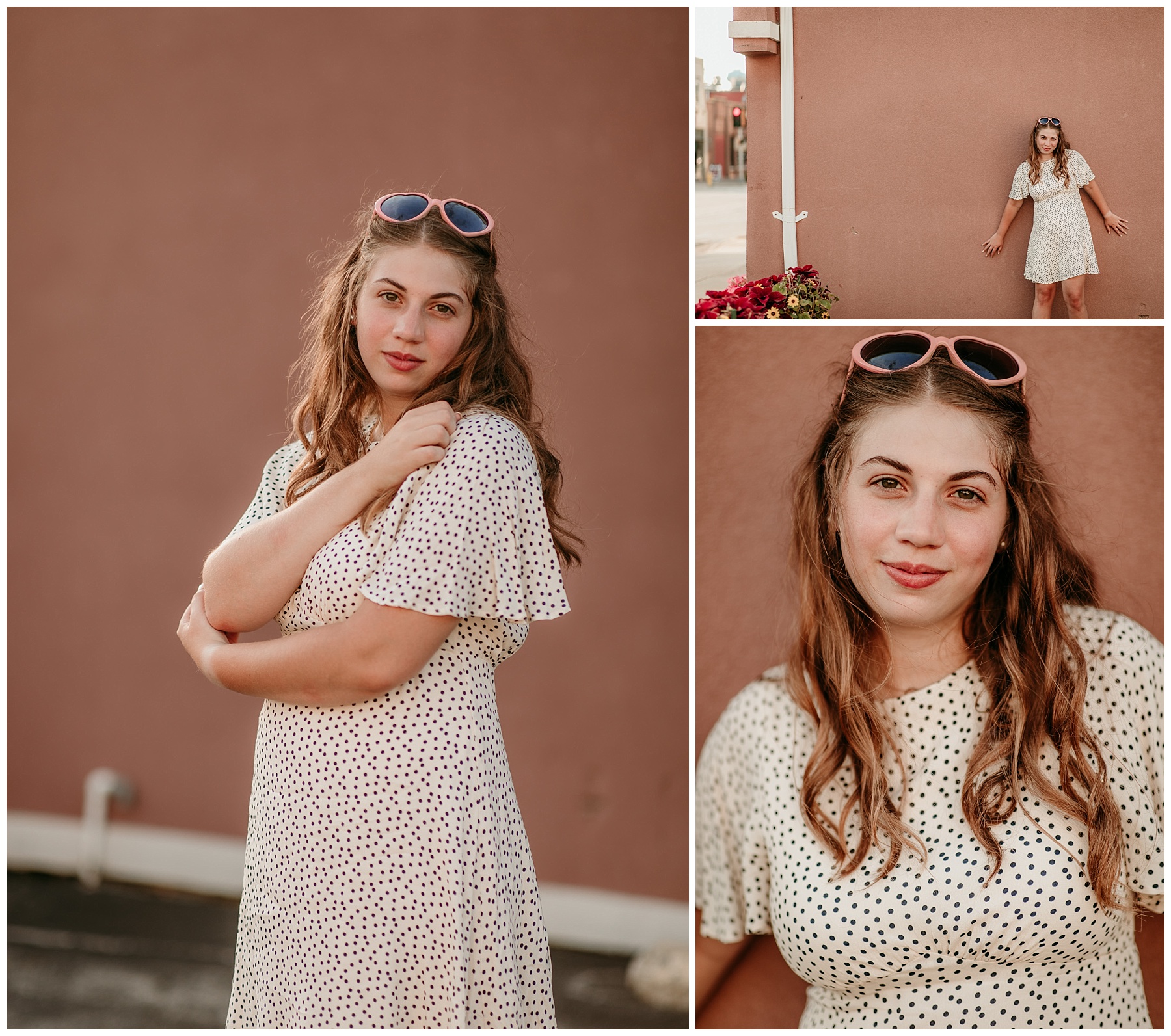 head shots for the class of 2021 retro girl