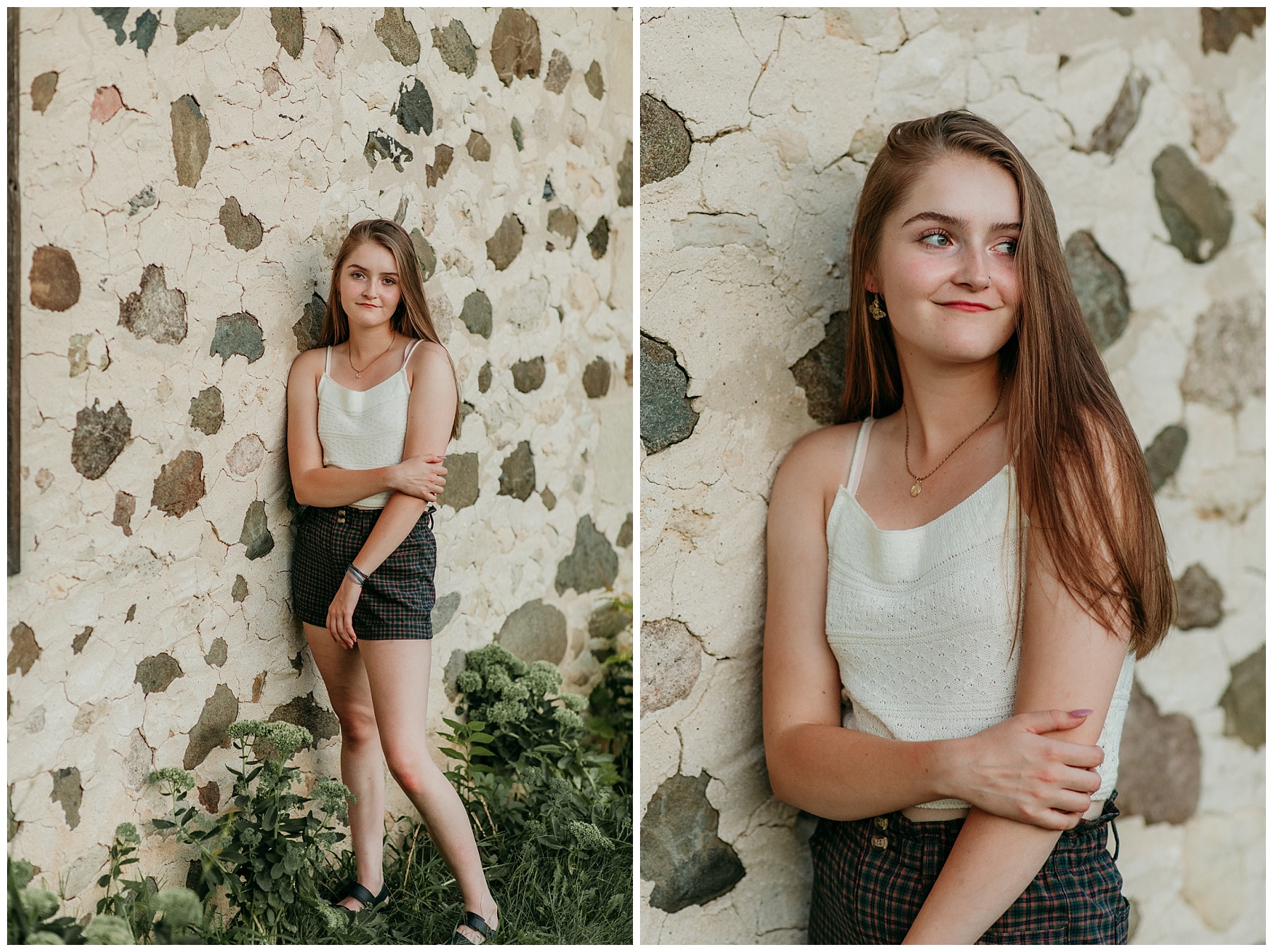laid back Mequon Wisconsin Homestead High School senior photo shoot