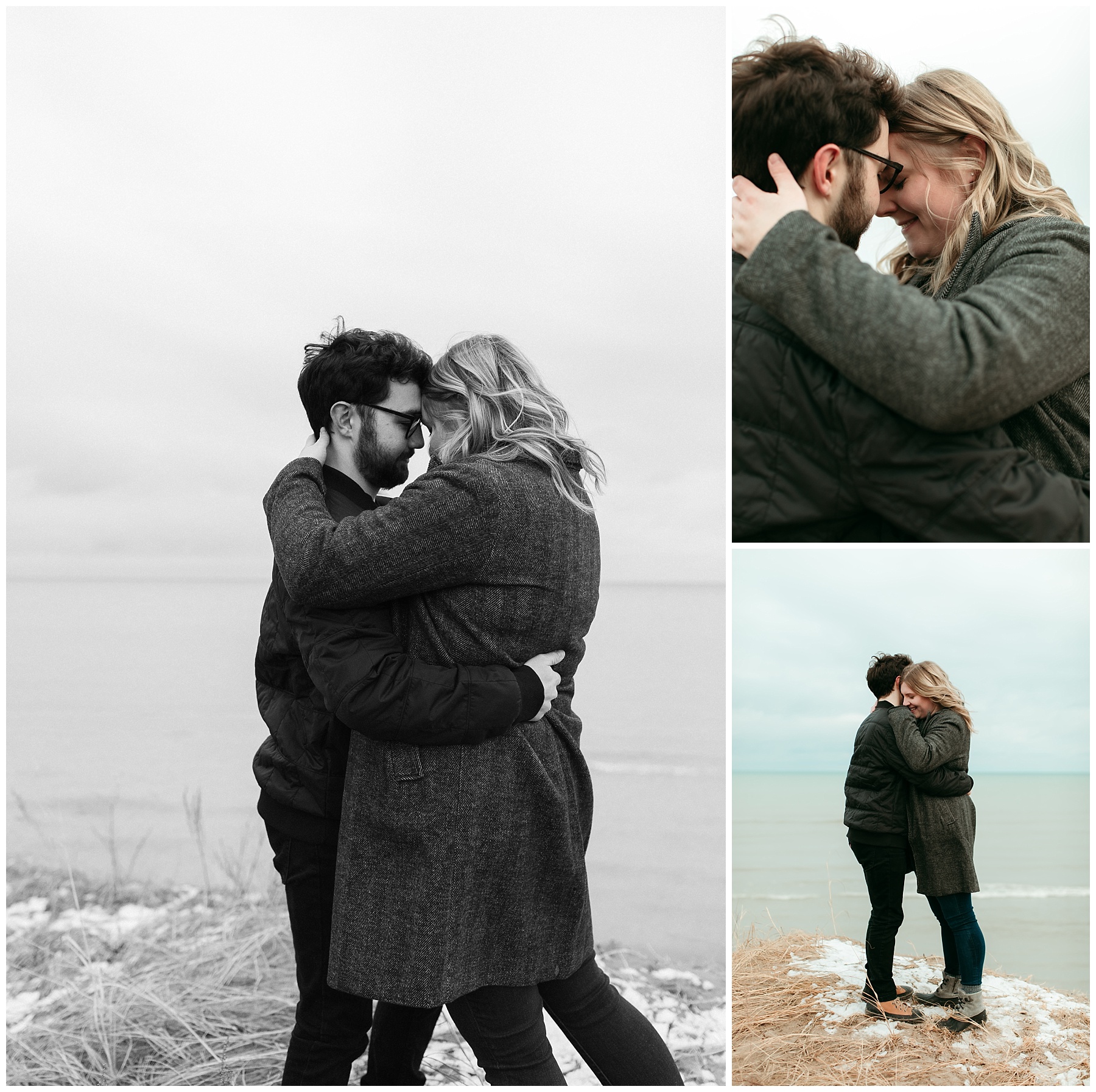 Moody photography of a couple exchanging vows