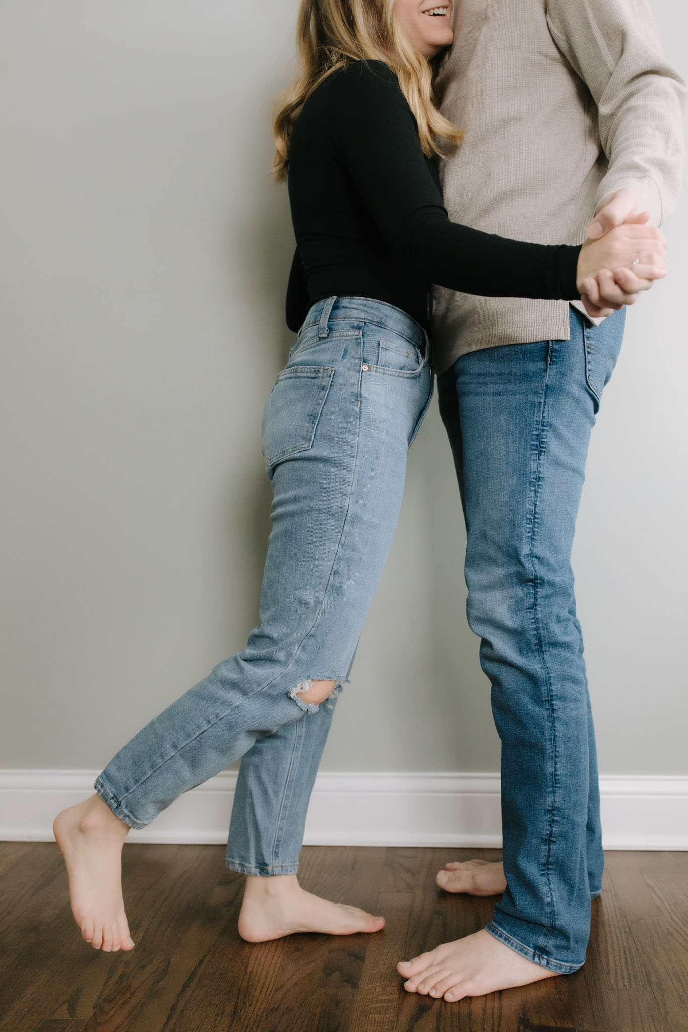 Studio pictures of a couple in Milwaukee Wisconsin