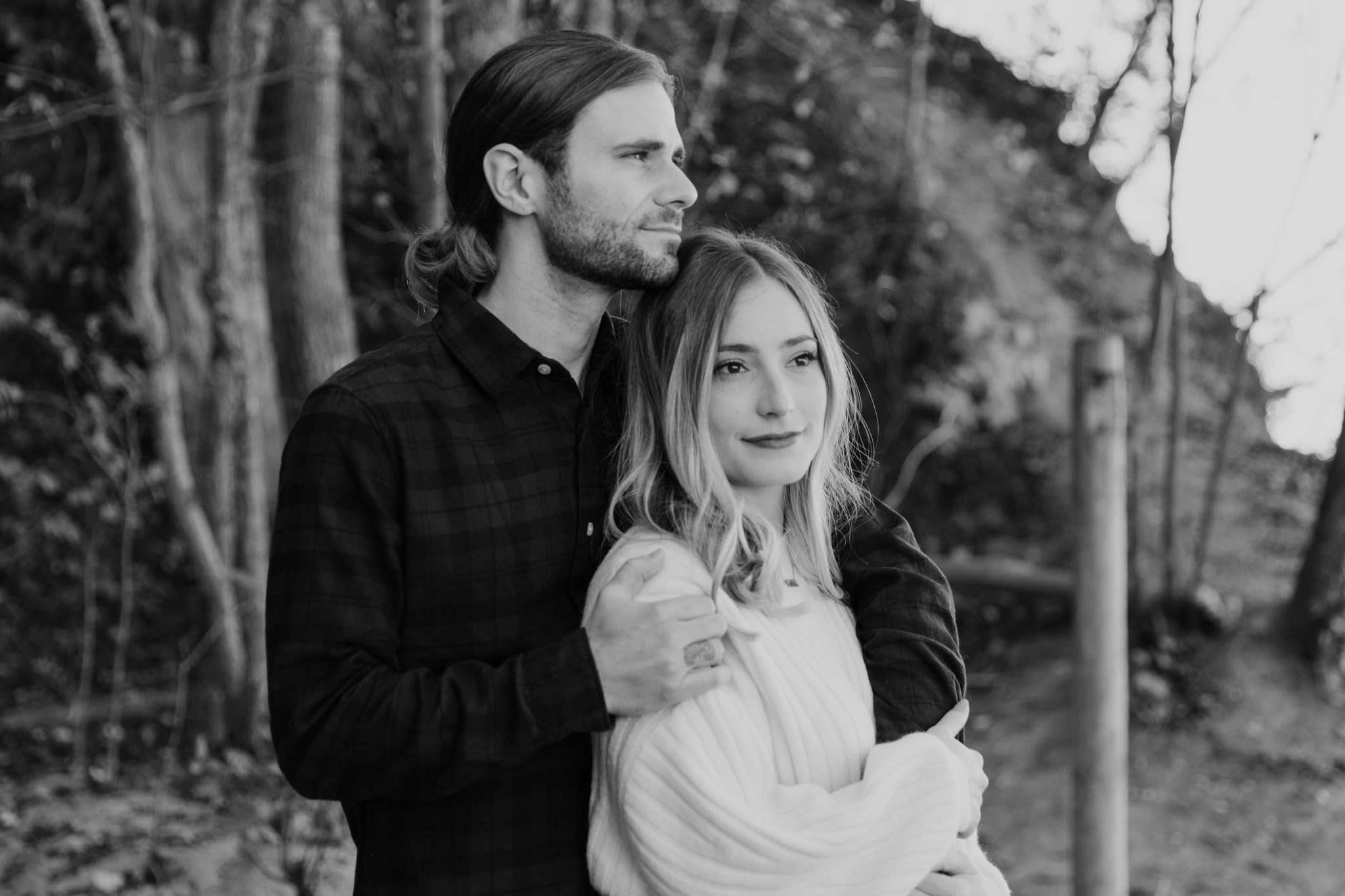 Dramatic moody Milwaukee Wisconsin engagement photographer