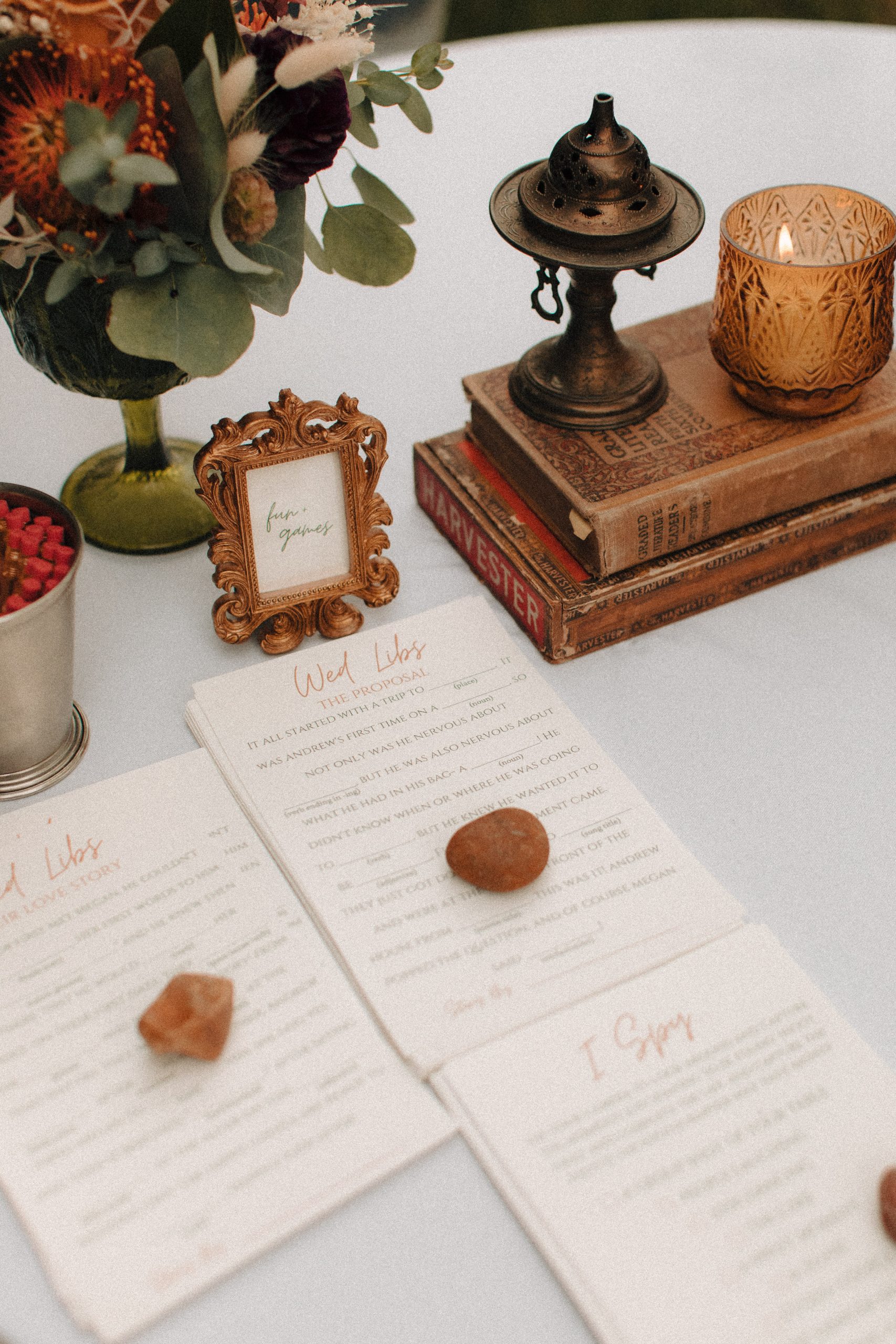 Wedding day printed games